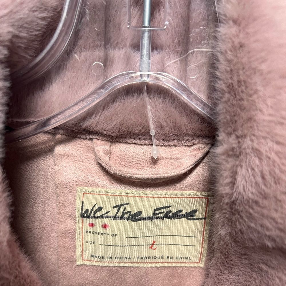Free People We the Free Cozy Opal Swing Jacket in Pink NWOT - Picture 5 of 7